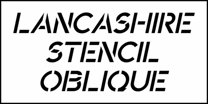 Lancashire Stencil JNL Fuente Póster 4