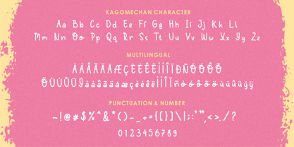 Kagomechan Font Poster 8