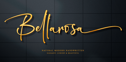Bellarosa Font Poster 1