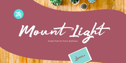 Mount Light Font Poster 1