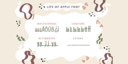 Life Of Apple Font Poster 4