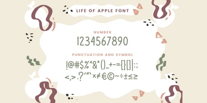 Life Of Apple Font Poster 3