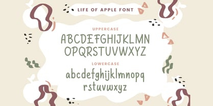 Life Of Apple Font Poster 2