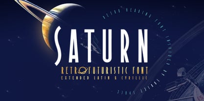 ST Saturn Font Poster 1