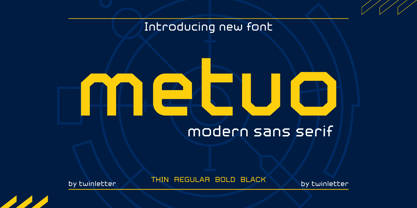 Metuo Font Poster 1