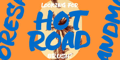 Hot Road Brush Font Poster 1
