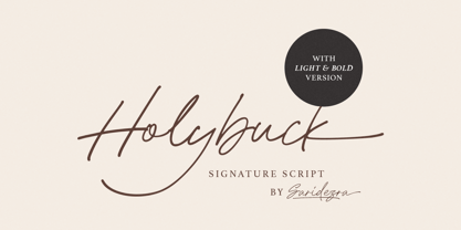 Holybuck Font Poster 1