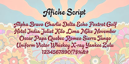 Afiche Script Font Poster 2