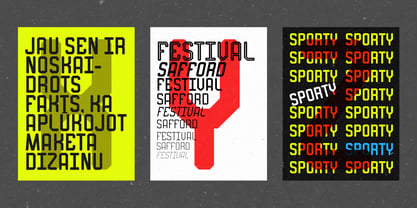 Safford Font Poster 3