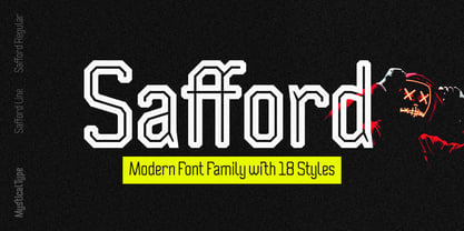Safford Font Poster 1