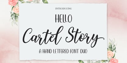 Hello Cartel Story Script Duo Font Poster 1