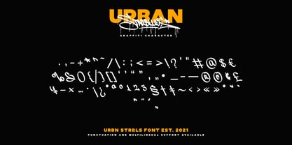 Urban Starblues Font Poster 9