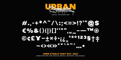 Urban Starblues Font Poster 11