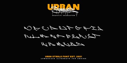 Urban Starblues Font Poster 13