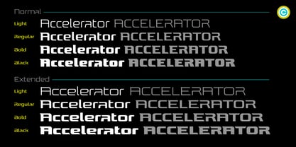 Accelerator Font Poster 4
