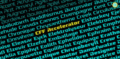 Accelerator Font Poster 8