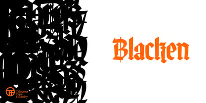 Blacken Font Poster 1
