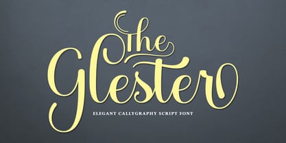 The Glester Font Poster 1