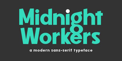 Midnight Workers Font Poster 1