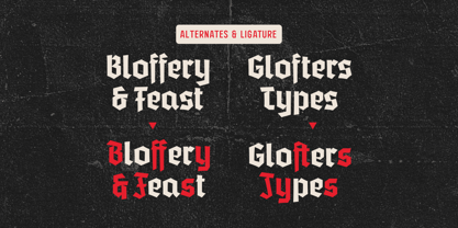 Glofters Font Poster 3