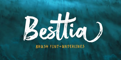 Besttia Brush Font Poster 1