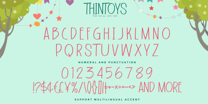 Thintoys Font Poster 6