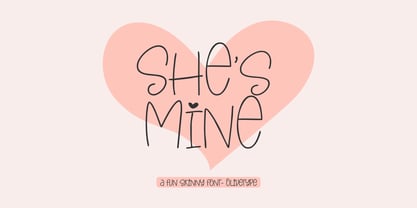 She is Mine Font Poster 1