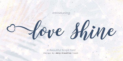 Love Shine Font Poster 1