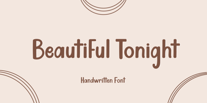 Beautiful Tonight Font Poster 1