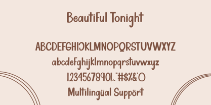 Beautiful Tonight Font Poster 9