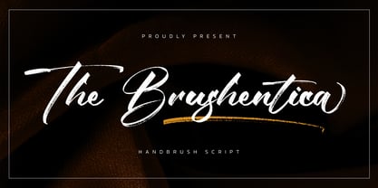 The Brushentica Font Poster 1