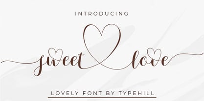 Sweet Love Script Font Poster 1