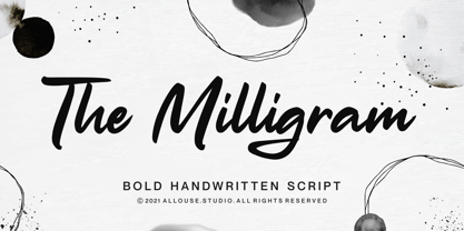 The Milligram Font Poster 1