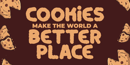 Crunchy Cookies Font Poster 2