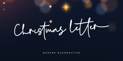 Christmas letter Font Poster 1