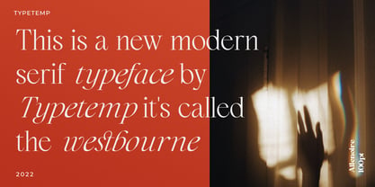 Westbourne Serif Font Poster 14