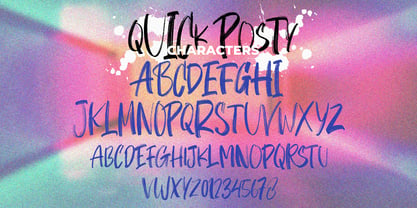 Quick Posty Font Poster 7