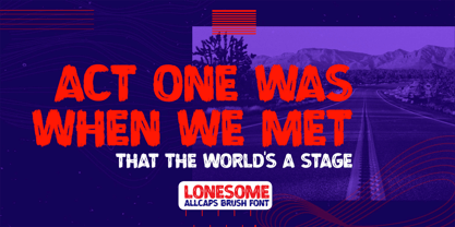 Lonesome Font Poster 2