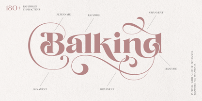 Balkind Font Poster 2