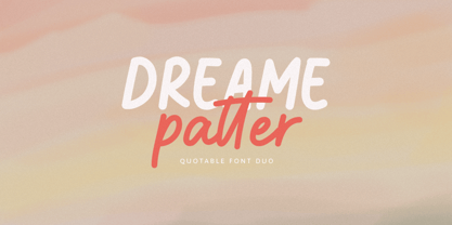 Dreame Patter Font Poster 1