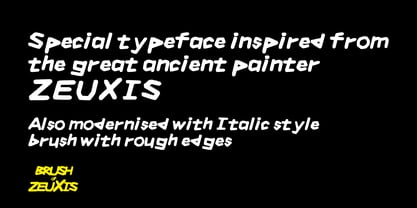 Brush Of Zeuxis Font Poster 2