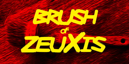 Brush Of Zeuxis Font Poster 1