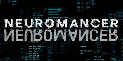 Neuromancer Font Poster 1