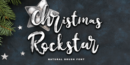 Christmas Rockstar Font Poster 1