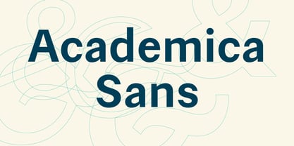 Academica Sans Font Poster 1