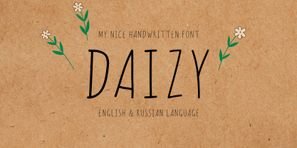 Daizy Font Poster 1