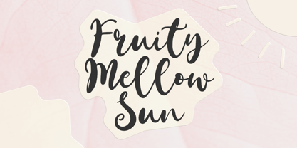 Fruity Mellow Sun Font Poster 1