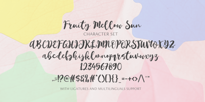 Fruity Mellow Sun Font Poster 5
