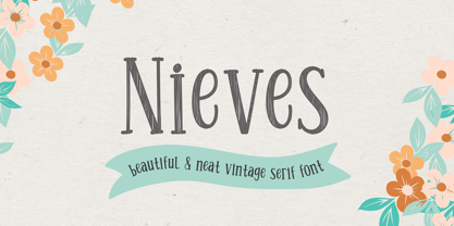 Nieves Font Poster 1