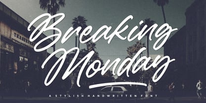 Breaking Monday Font Poster 1